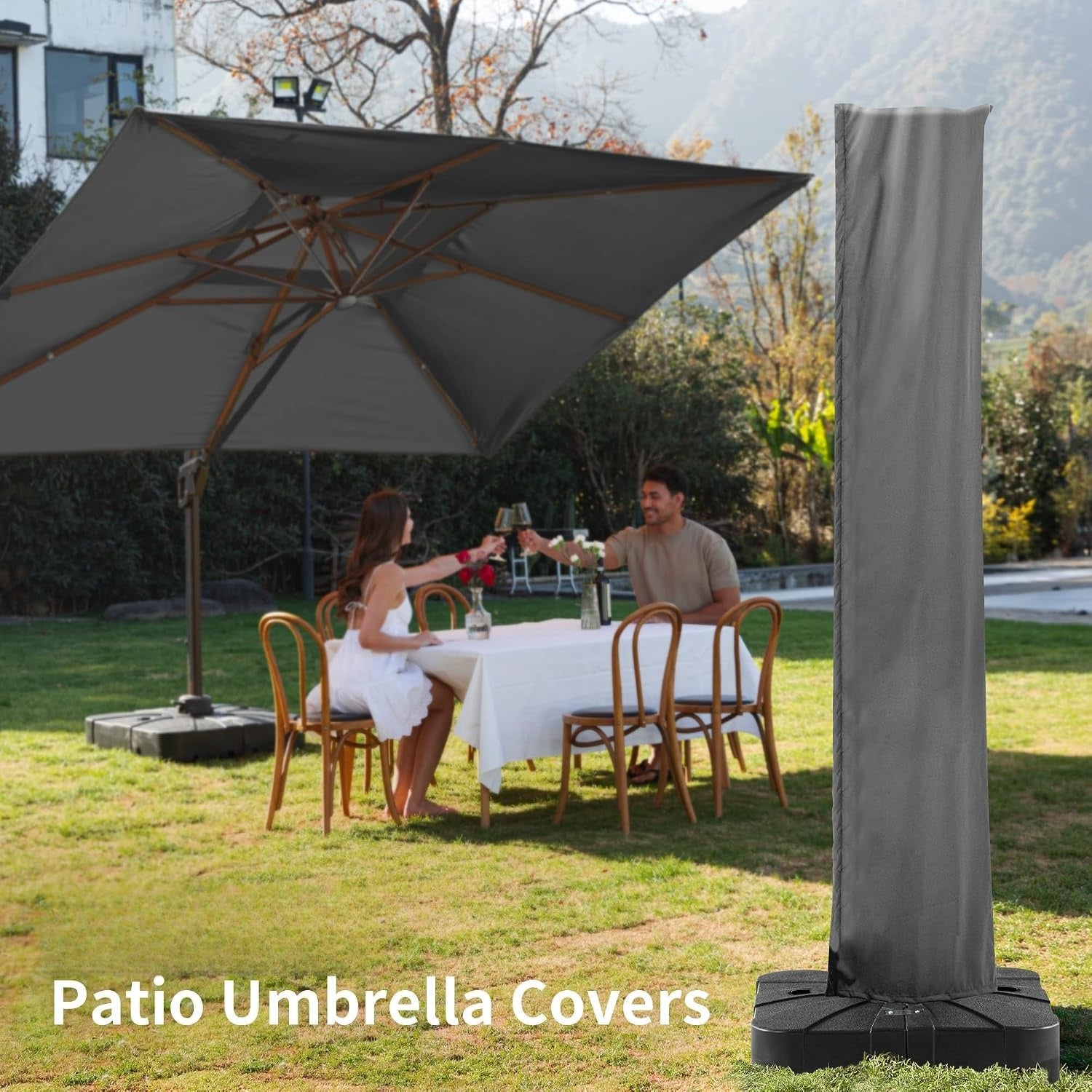 Patio Umbrella Cover Grey