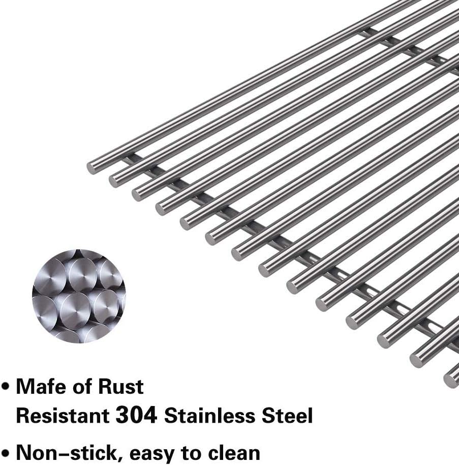 2‑Pack 15" Stainless Steel Grill Grates