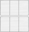 2Pcs 16x12" Heavy‑Duty Stainless Steel Grill Grates