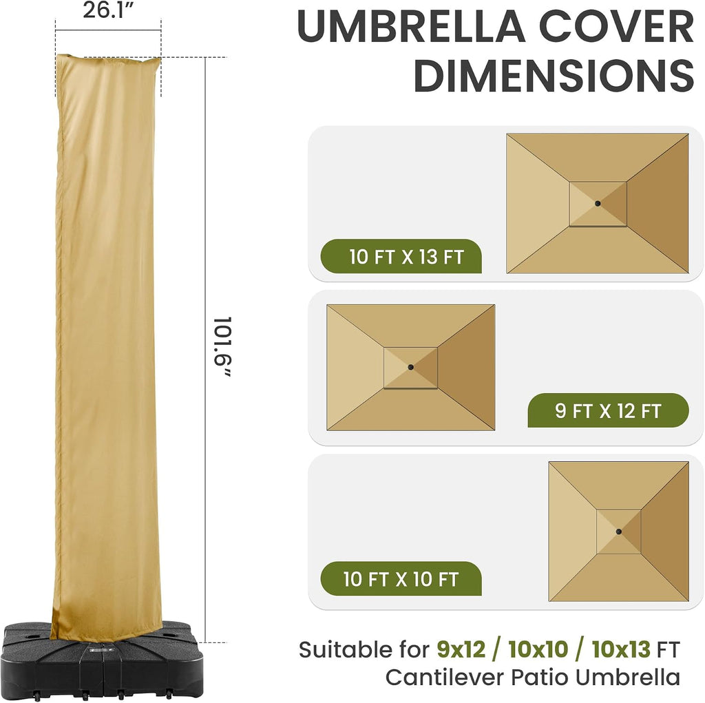 Patio Umbrella Cover Khaki