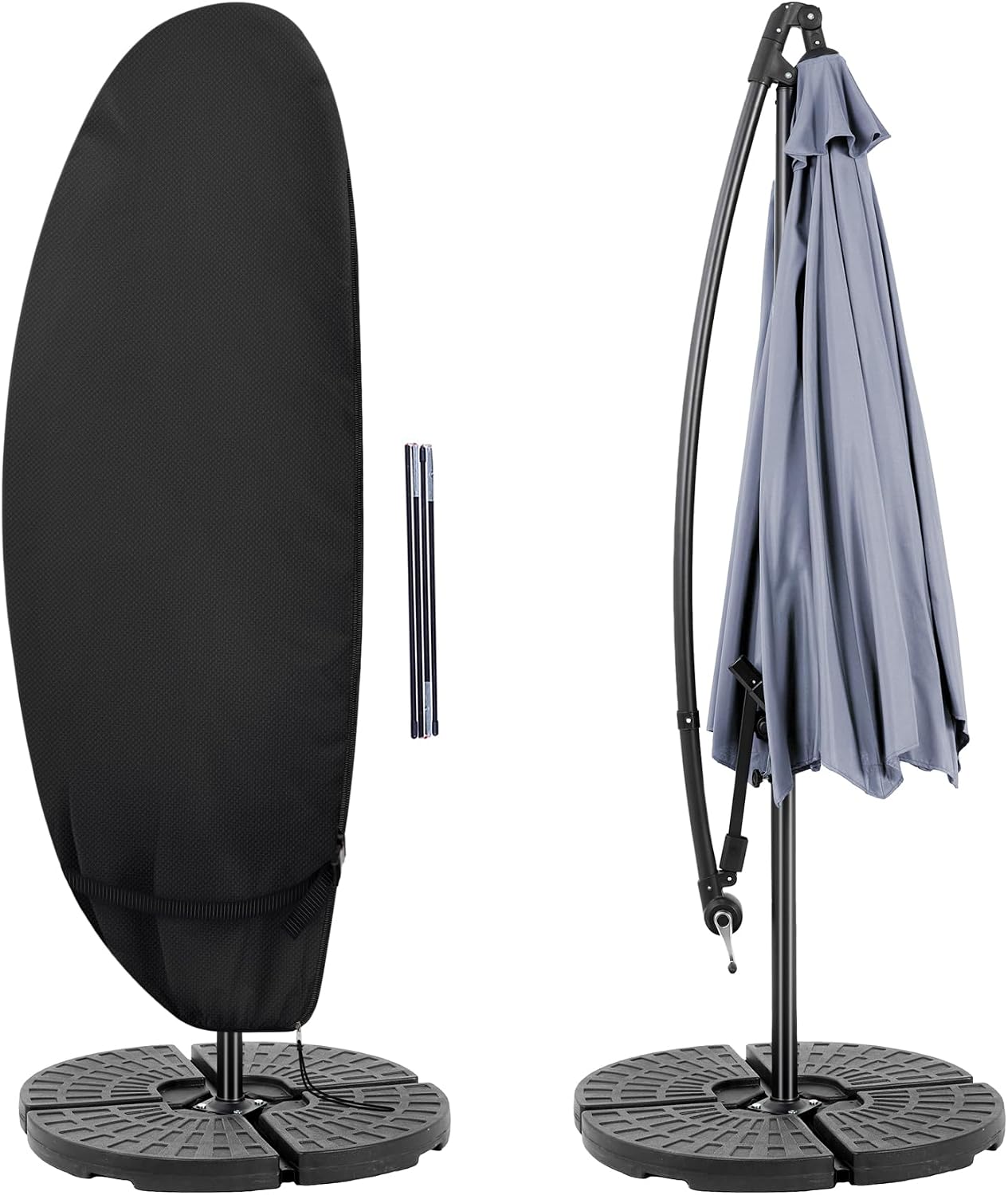 Patio Waterproof Umbrella Cover Black