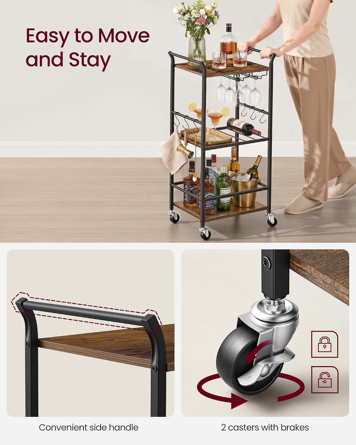 Bar Cart Drink Cart
