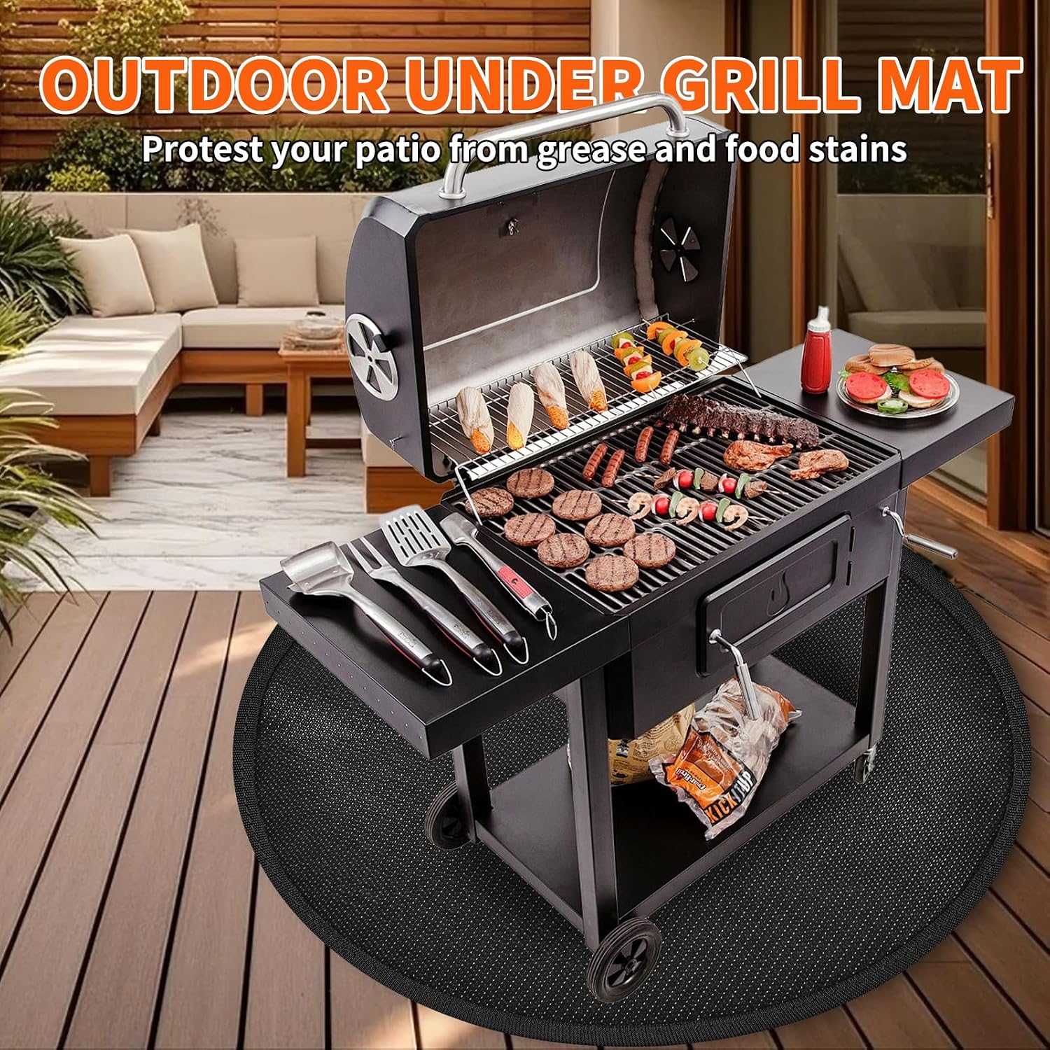 36" Round Fire Pit Mat Solo Stove Accessories