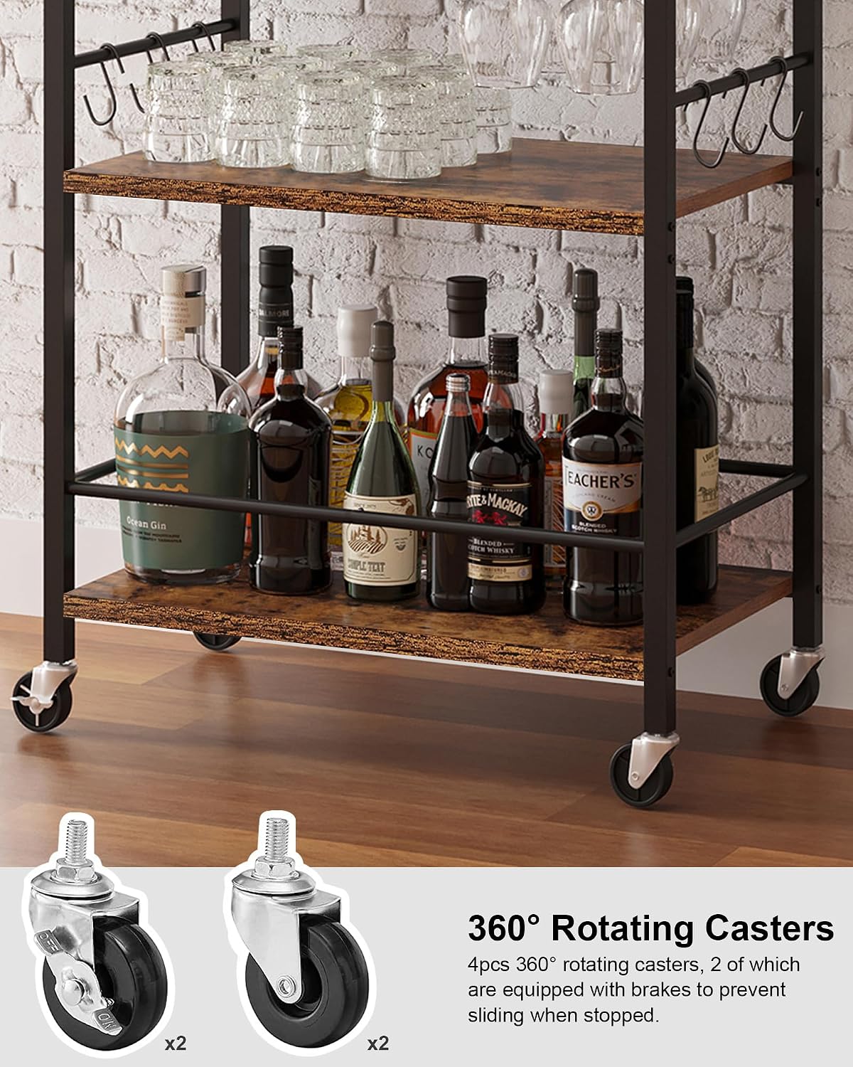 Bar Cart Mini Drink Cart
