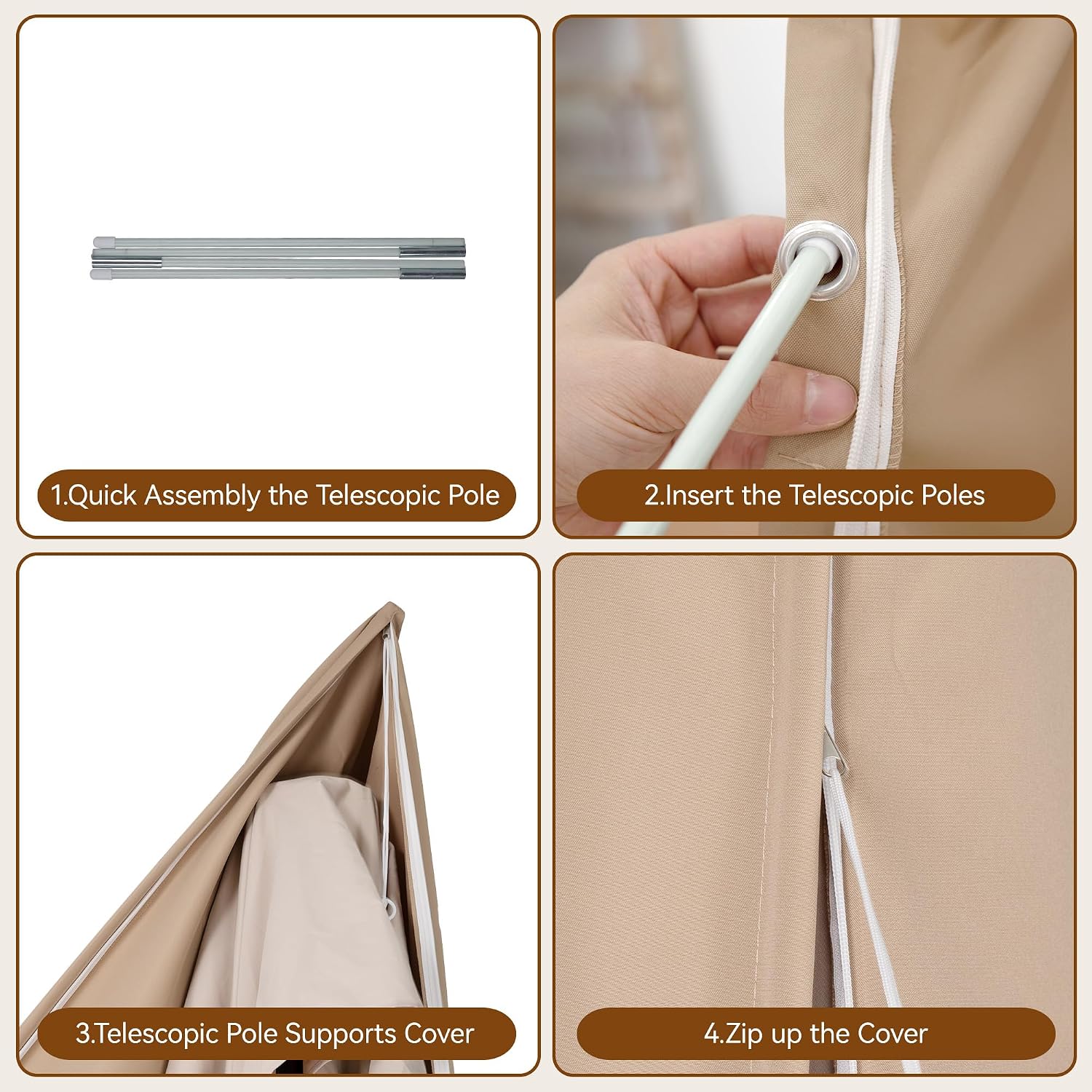 Patio Umbrella Cover 600D Waterproof
