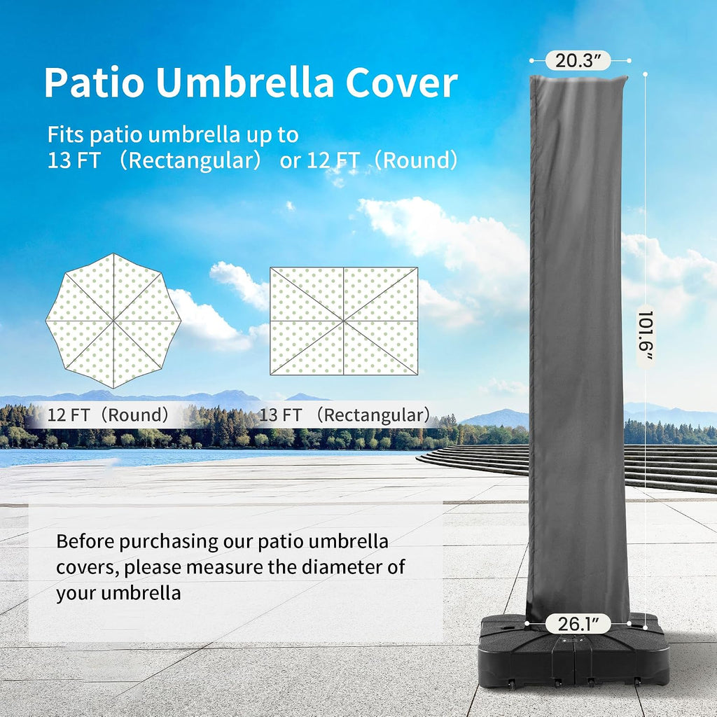 Patio Umbrella Cover Grey