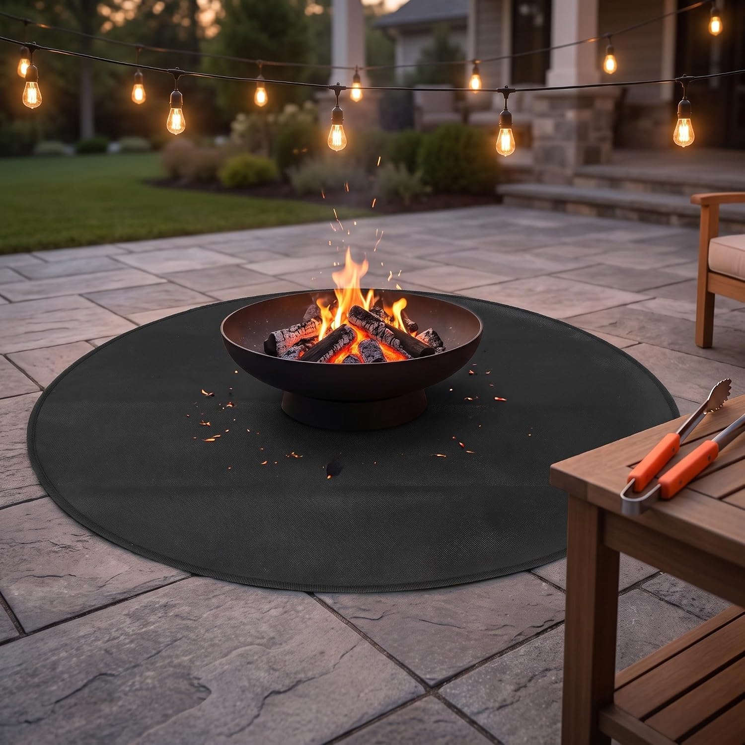 Fire Pit Mat 38" Round Grill Mat