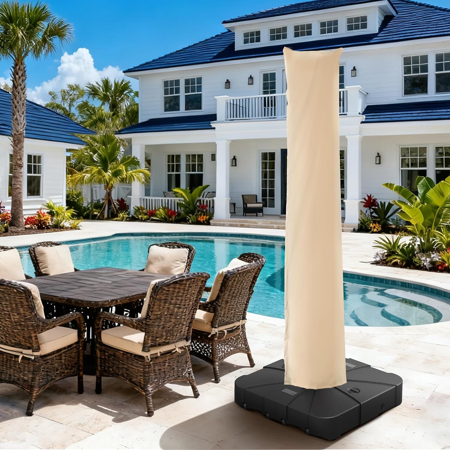 Patio Cantilever Umbrella Outdoor Waterproof Cover