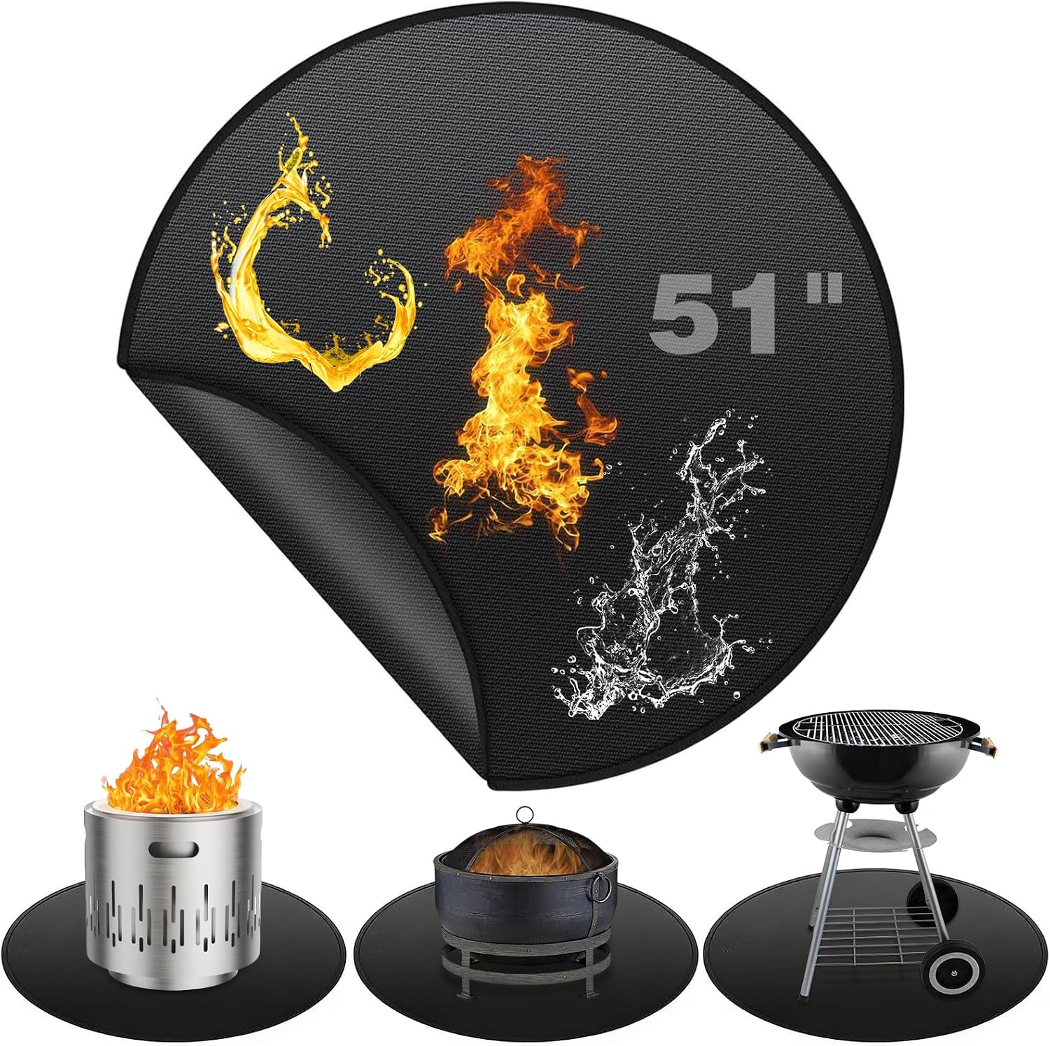 51" Fire Pit Mat Solo Stove Accessories