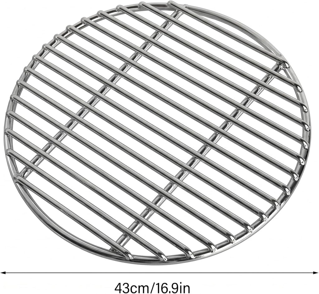 17" Round Heavy‑Duty Stainless Steel Grill Grate