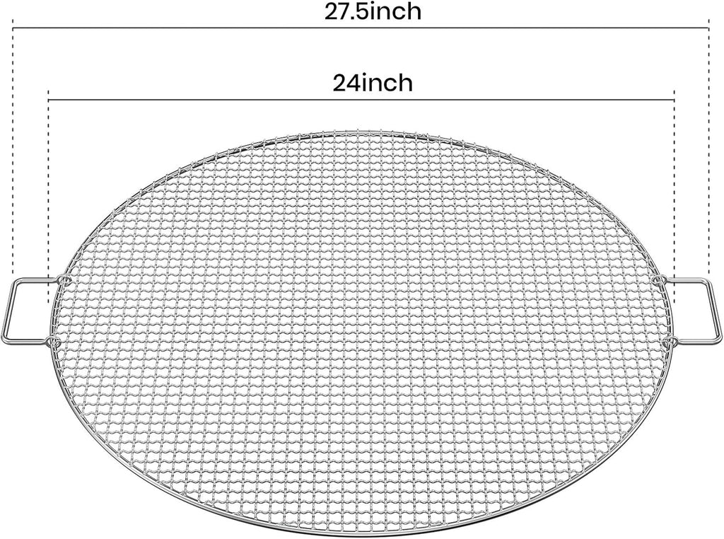 24" Round Stainless Steel Grill Grate
