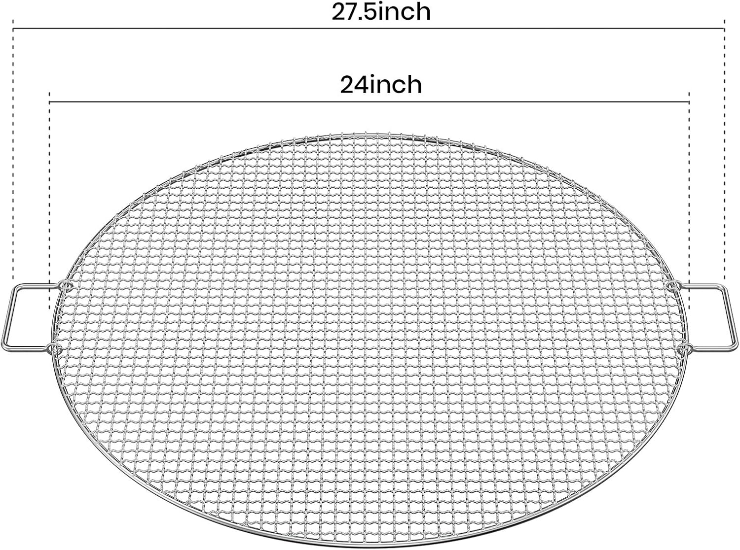 24" Round Stainless Steel Grill Grate
