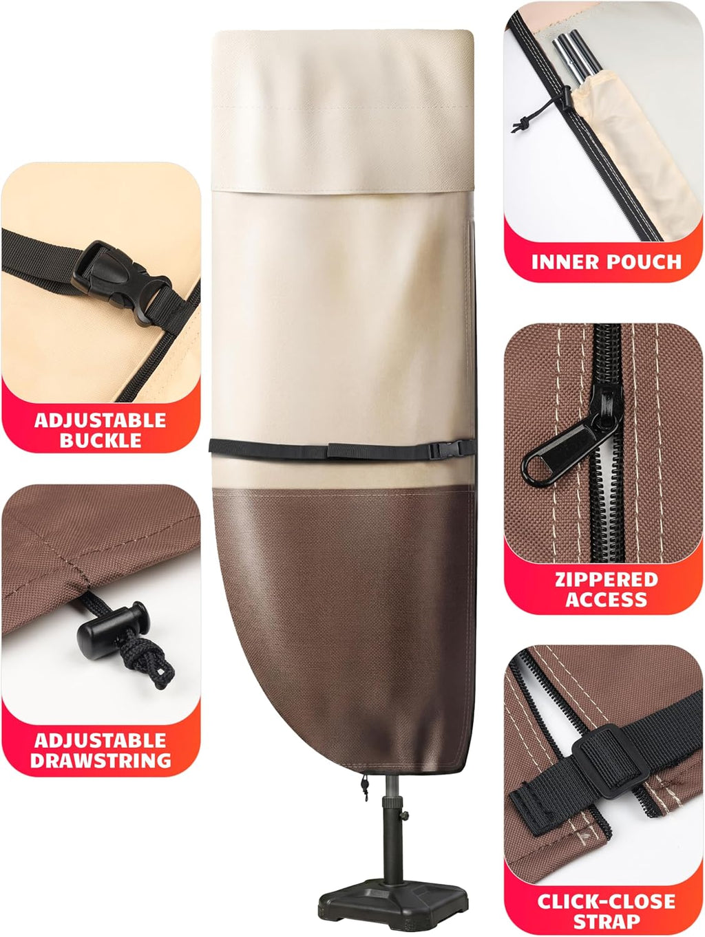 Patio Umbrella Cover 600D Oxford
