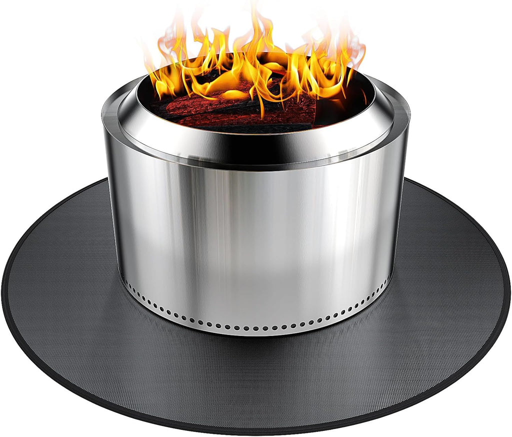 48" Fireproof Fire Pit Mat Deck Protector