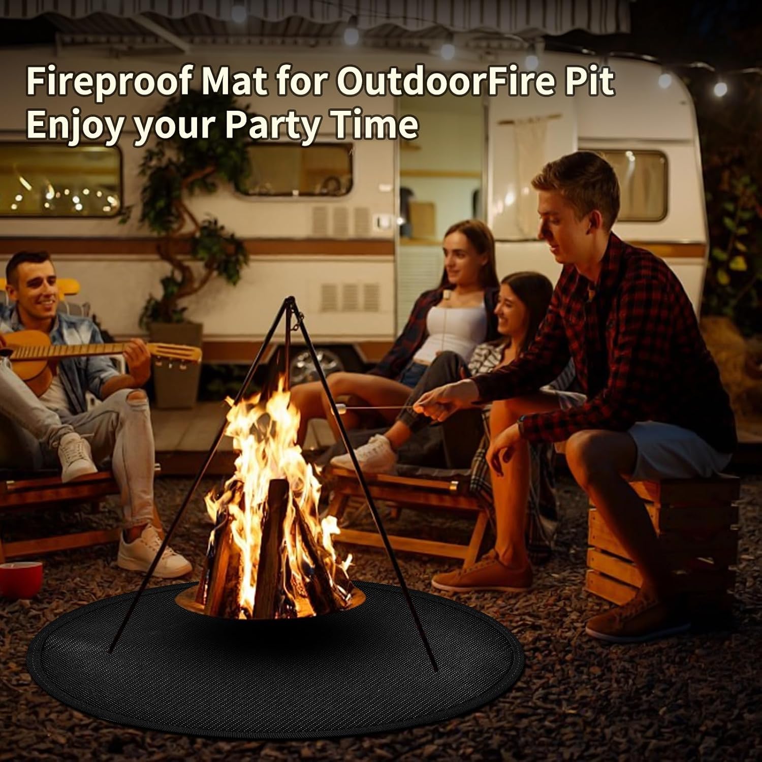 36" Round Fire Pit Mat Solo Stove Accessories