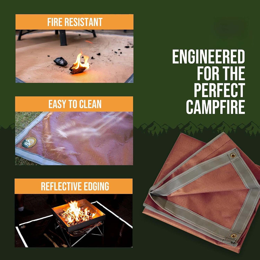 Outdoor 67"x60" Fire Pit Mat