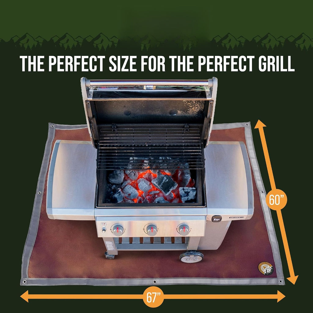Outdoor 67"x60" Fire Pit Mat