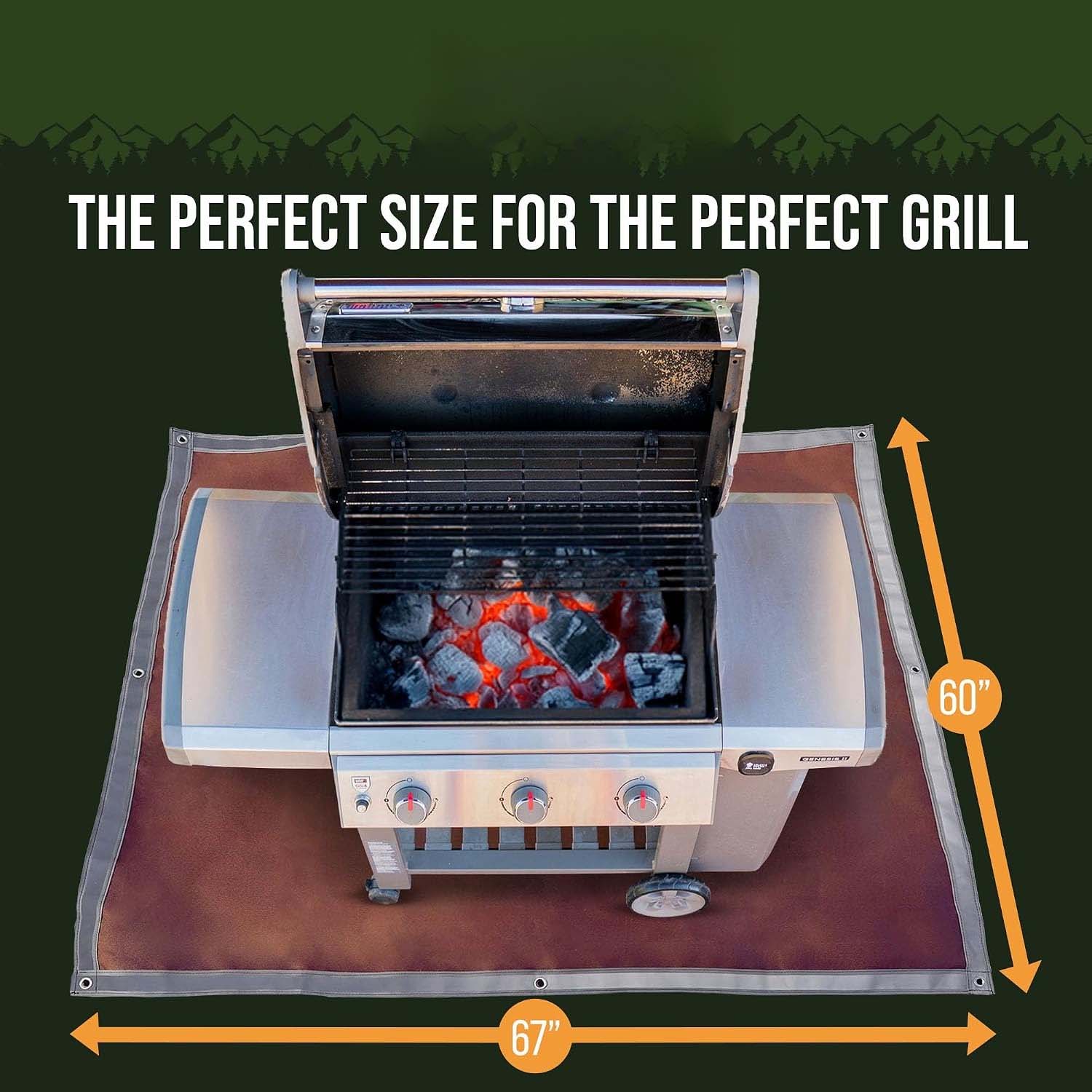 Outdoor 67"x60" Fire Pit Mat