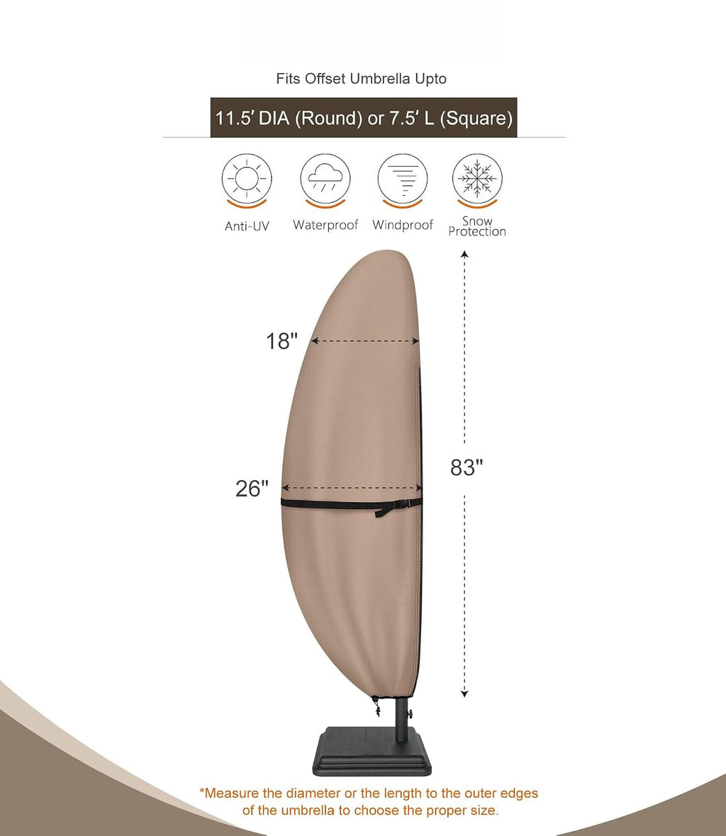 Patio Cantilever Umbrella Cover